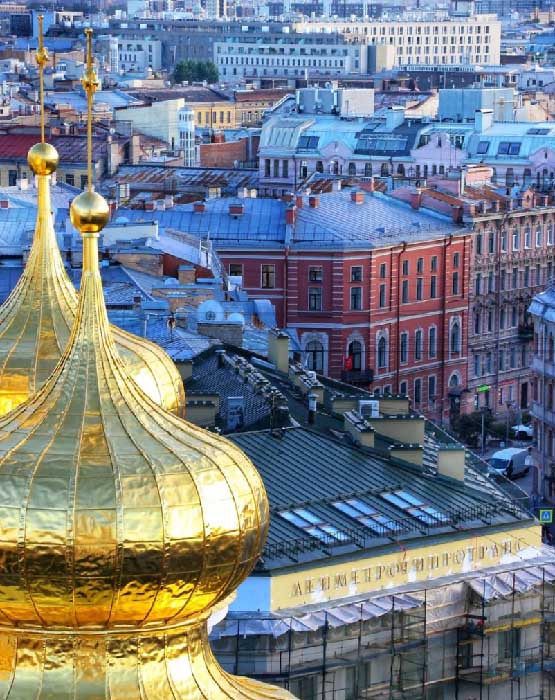 Вид с колокольни Владимирского собора в Санкт-Петербурге