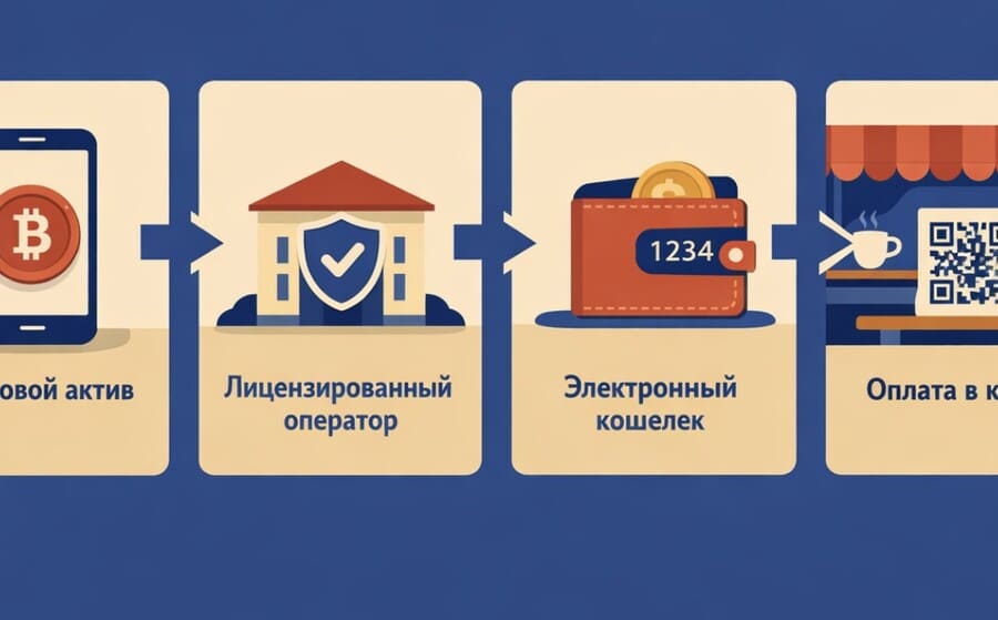 Инфографика обмена цифровой валюты