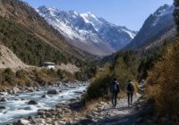 Осеннее ущелье Ала-Арча в Кыргызстане