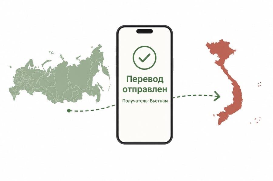 Отправка из России во Вьетнам: от заполнения реквизитов до подтверждения платежа.